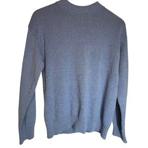 The Commons Kids Blue Knit Sweater Pullover Mock Neck Size L 12 14